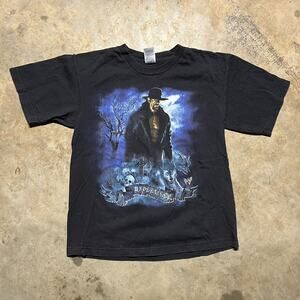Vintage Y2k WWE The Undertaker Black Grunge Punk T-Shirt